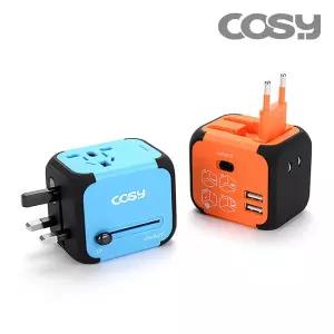 [COSY]코시 솔리드 USB 2포트 여행용 아답터 TA3068U