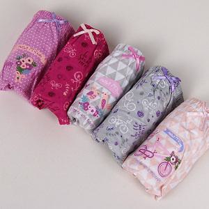 필굿 여아동 유아 주니어 순면 삼각팬티세트 다이어리 5매 아기 초딩 초등학생 중학생 청소년속옷