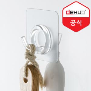 디허브 미니 후크 O형 접착식 밀착패드 투명 매직후크 다용도 벽면 옷걸이 고리 행거 걸이 밀착 접착