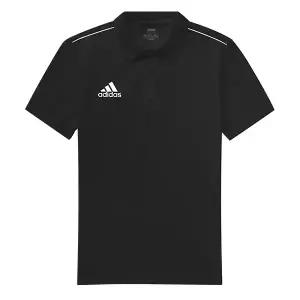 아디다스 코어18 폴로 카라 티셔츠 남자 반팔 반팔티 카라티 블랙 CE9037