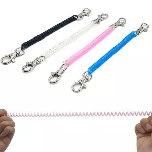 양쪽 붕어고리 스프링줄 열쇠고리 분실 도난 방지 스트랩 안전고리 키홀더 열쇠줄 정리 보관