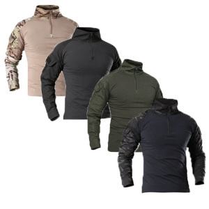 밀리터리 컴뱃 택티컬 전술 서바이벌 집업 티셔츠