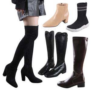 여자 여성 겨울 털 기모 방한 니트 삭스 양말 미들 앵글 앵클 롱부츠 부츠 스니커즈 방한화 겨울신발 어그