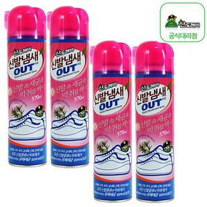 산도깨비 신발냄새아웃 370mlX4개 / 신발냄새제거제 / 신발장탈취제 / 악취제거