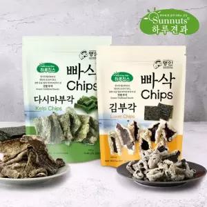 [1+1] 김부각100g+다시마부각100g  빠삭칩  간식