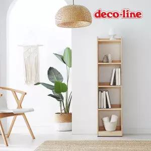 데코라인 코넬 웰 자유자재 400 4단 원목 책장 DDR090C (착불)