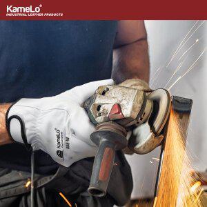 [카멜로] 알곤 용접장갑 가죽 안전 캠핑 작업장갑 855-W