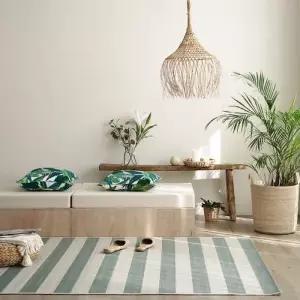 [텐바이텐]먼지없는 수입러그 여름거실매트 거실러그(민트160x230)