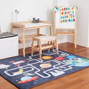 [텐바이텐]DTP 우주탐험 사각러그 150x200 유아 자동차 도로 놀이 매트