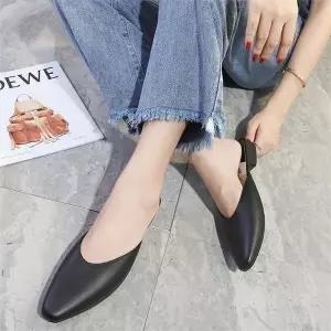 [오노마] ONM 기본 베이직 디자인 모던 칼라 플랫 레더 뮬 블로퍼 (S8533716)