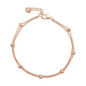 [모아르]18K 팔찌 체인 볼 금팔찌  미러