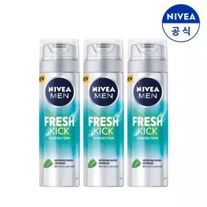 니베아 맨 프레시 킥 쉐이빙 폼 200ml X 3개