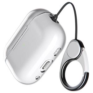 변색없는 에어팟 프로 2세대 에어팟 3세대 프로2 3 키링 카라비너 슬림 하드 클리어 투명 케이스