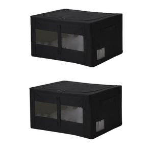 디얼리빙 리빙박스 56L 블랙, 2개
