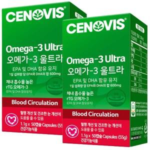 세노비스 rTG 오메가-3 울트라, 50일분, 50캡슐, 2개