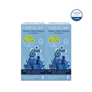 나트라케어 탐폰 2팩 어플리케이터 순면 유기농 체내형 생리대