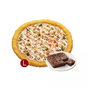 치즈롤 스파이시 치킨 랜치(L) + 더블초코칩 브라우니