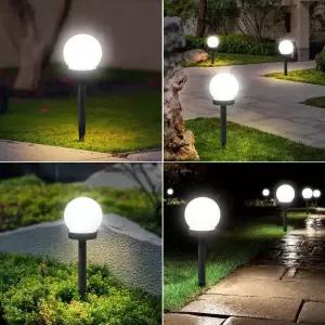 태양광 정원등 잔디등 LED 미니 볼등 3개입 야외 조명 MIREU