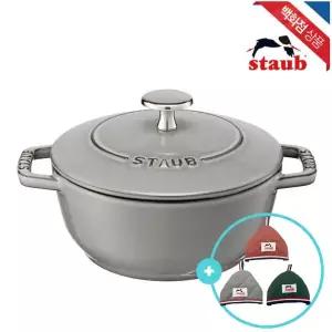 [꼬깔 손잡이 증정][스타우브] 아시아볼 무쇠 주물 냄비 16cm 그레이 (ST1731618)