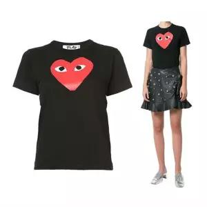 꼼데가르송 하트 로고 반팔 티셔츠 AZ-T111-051-1