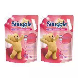 스너글 초고농축 섬유유연제 블루밍 부케 리필, 2.6L, 2개