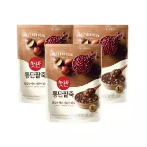 햇반죽 통단팥죽 420g x3개 비비고죽 리뉴얼