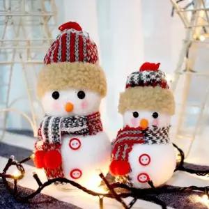 [텐바이텐]설렘하우스 크리스마스 소품 뜨개모자 눈사람 오너먼트 (소/대)