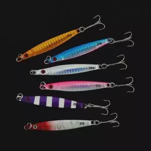 NEW 전천후 홀로그램 메탈지그+트레블훅 낚시용품