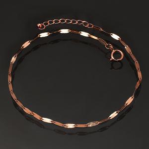 14K 18K 팔찌 글램 한줄 여성 패션 핑크골드 금팔찌