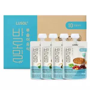 [보리보리/루솔]짜먹는 이유식 실온이유식 바로밀 10~12개월 10팩 (파우치형)