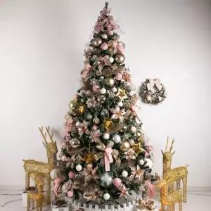 [텐바이텐]크리스마스 트리 장식 풀세트 핑키스타포인 PVC 300cm 단면