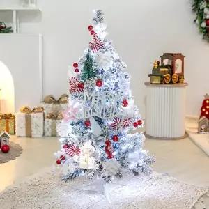 [텐바이텐]크리스마스 스노우 트리 장식 풀세트 리본벨큐티 90cm 양면