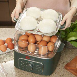 am 다용도 전기찜기 푸드스티머 FULL스텐 계란찜기 2단 대용량