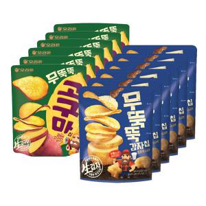 오리온 무뚝뚝감자 60g+무뚝뚝 고구마칩 56gx각6개(총12개)