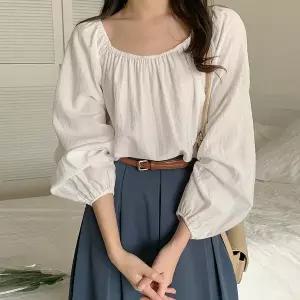 [공구우먼] [제작] 메이라 나그랑 밴딩 블라우스 74372 빅사이즈 여성의류