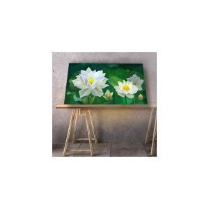 연꽃그림액자 풍수그림 돈들어오는 꽃그림 55캔버스1