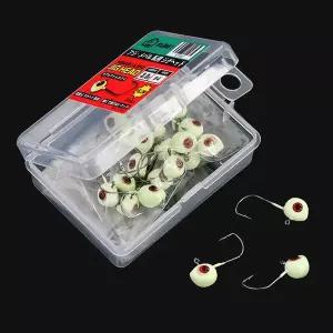 [머털낚시]쿠미 볼락 야광 지그헤드 덕용 20개입 볼락 전갱이 아징 대용량