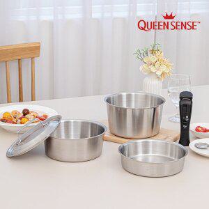 [한일스텐레스]세신퀸센스 다담(DADAM) 탈부착 통삼중냄비5PCS(스테인레스)