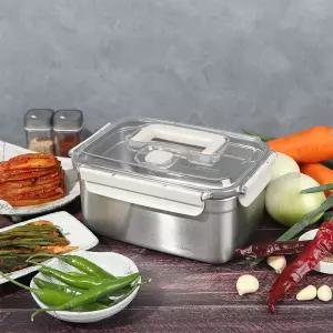 락앤락 숨쉬는 스텐 김치통 3.8L LST830B 2P