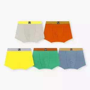 유니프랜드 데일리 드로즈 5매입 남아 무형광 키즈 유아 주니어 사각팬티