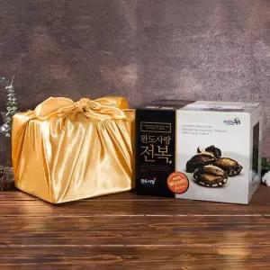 대를이은 완도 전복 2kg 중-왕특대 사이즈 보자기 선물세트