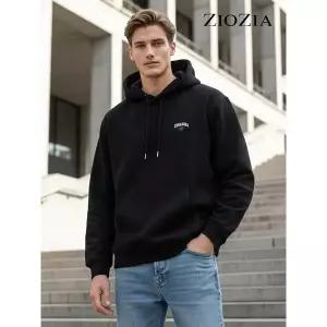 [지오지아] 남녀공용 기모 안감 캐주얼 후드 티셔츠 (ABC4TH3602)