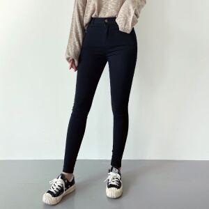 반시아 기모 블랙 스키니 팬츠 SD-221220 여자기모청바지 기모바지 기모청바지 여성겨울블랙진 기모블랙진
