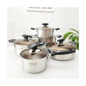 키친아트 아인스 냄비세트 5종/ 인덕션 스텐레스 라면 신혼 집들이