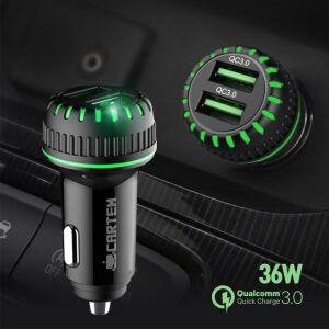 VIP 듀얼 QC 3.0 차량용 고속충전기 차량충전기 차량 용충전기 자동차 소 캣 켓 소켓 시거 잭 USB 3구