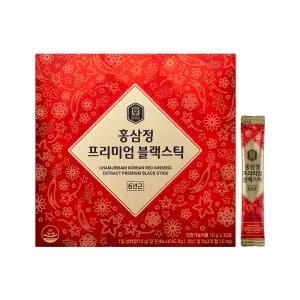 참진삼 홍삼정 프리미엄 블랙스틱 30포 쇼핑백 홍삼진액 6년근