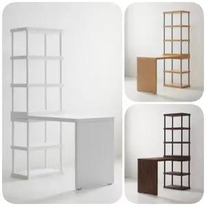 철제 대학생책상 1200 컴퓨터테이블 5단 550 책장세트