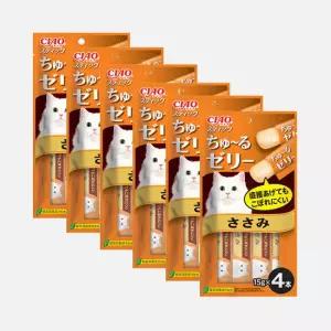 [6개세트] 이나바 챠오스틱 츄르젤리 닭가슴살 60g (TSC-123) 고양이 간식