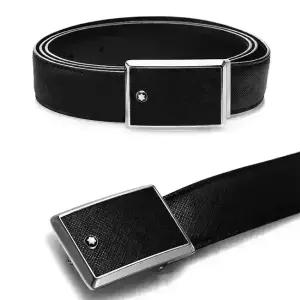 몽블랑 벨트 114421 사피아노 프린트 레더 블랙 남성벨트 남자벨트 당일발송