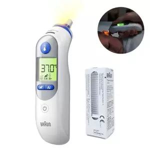 [BRAUN]브라운 체온계 야간조명 IRT-6525 필터 21개 포함